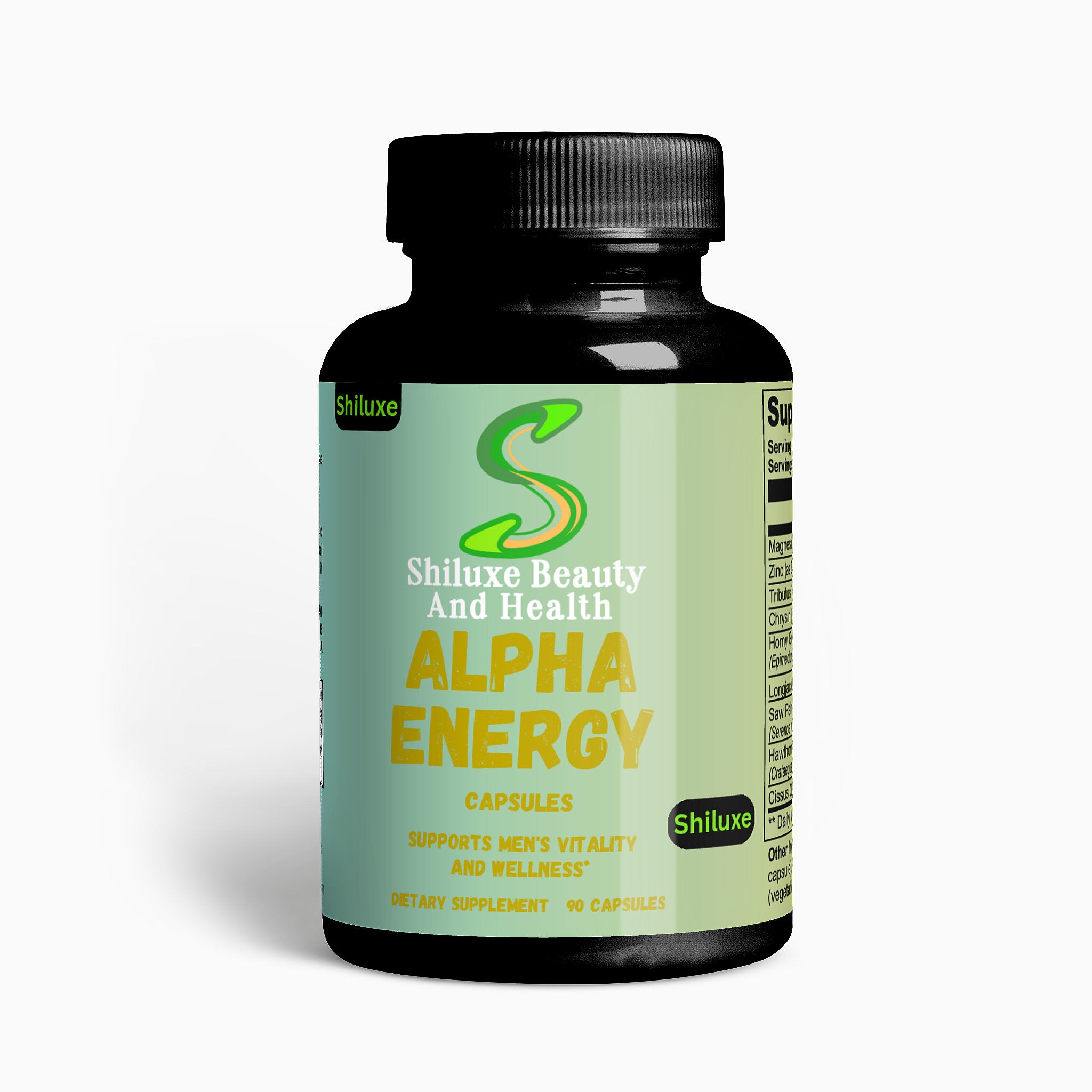 Alpha Energy - Support Men's Vitality and Wellness. Dietary supplement 90 Capsules